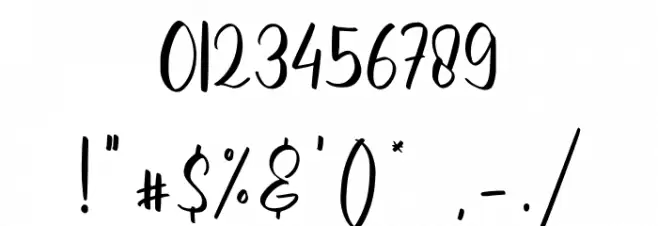 Bentine Font OTHER CHARS