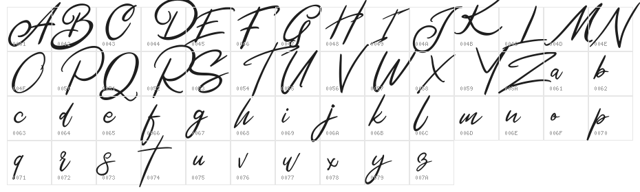 Bentley FREE Character Map