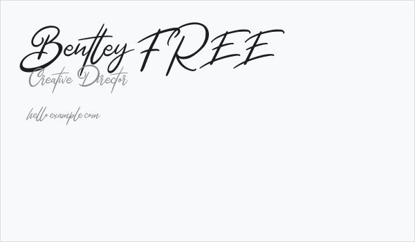 Bentley FREE Business Card