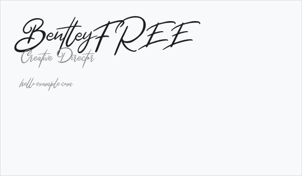 BentleyFREE Business Card