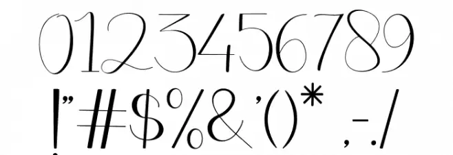 BentleyScript Font OTHER CHARS