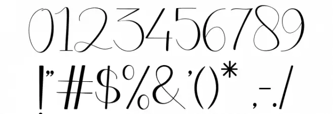 BentleyScript Font OTHER CHARS