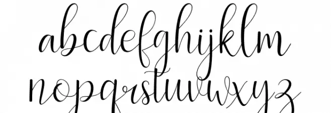 BentleyScript 字体 小写