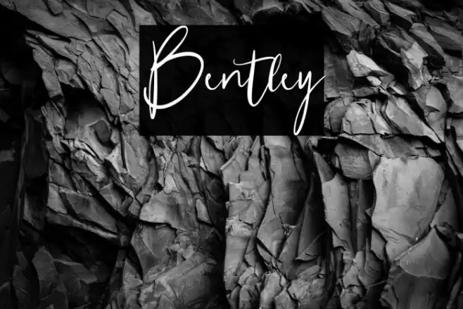 Bentley Font examples