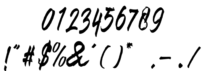 Bentoll-Italic Font OTHER CHARS