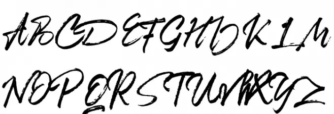 Bentoll-Italic 字体 大写