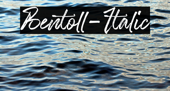 Bentoll-Italic Example 3