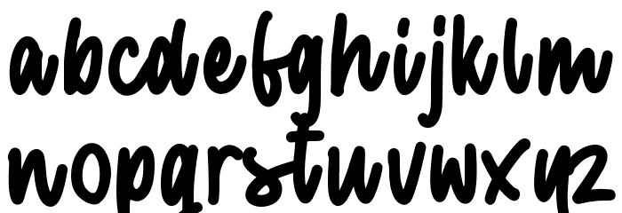Bentona Wilson Font LOWERCASE