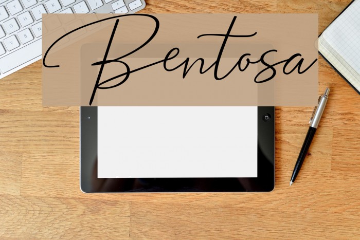Bentosa Font examples