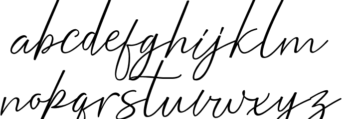 Bentosa Font LOWERCASE