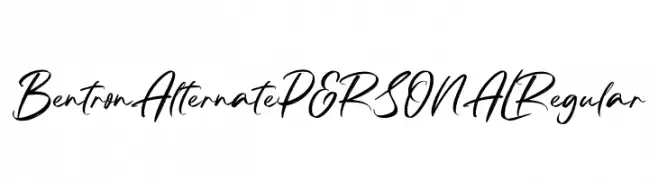 Bentron Alternate PERSONAL Regular  Frei Schriftart Herunterladen