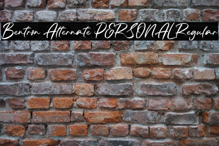 Bentron Alternate PERSONAL Regular Example 3