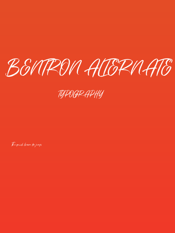 Bentron Alternate PERSONAL Regular Poster