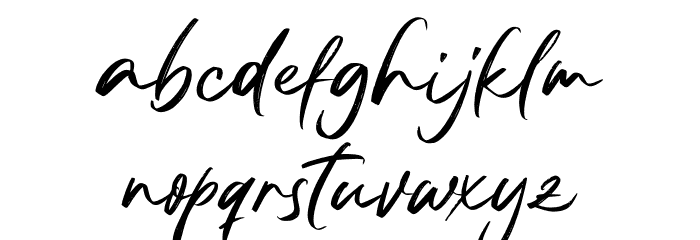 Bentron Alternate PERSONAL Regular Font LOWERCASE