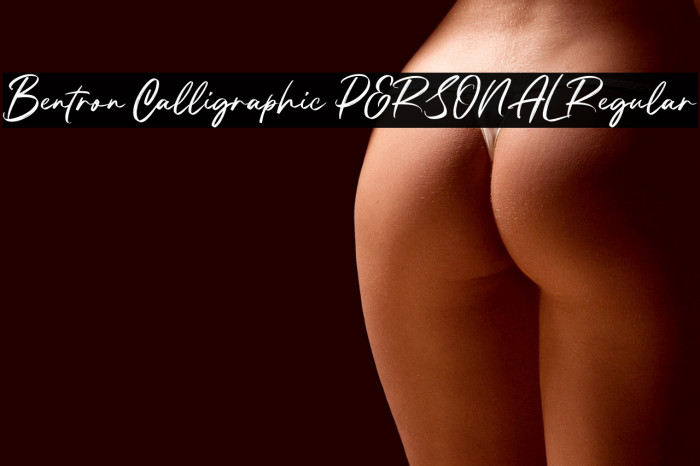 Bentron Calligraphic PERSONAL Regular Example 1