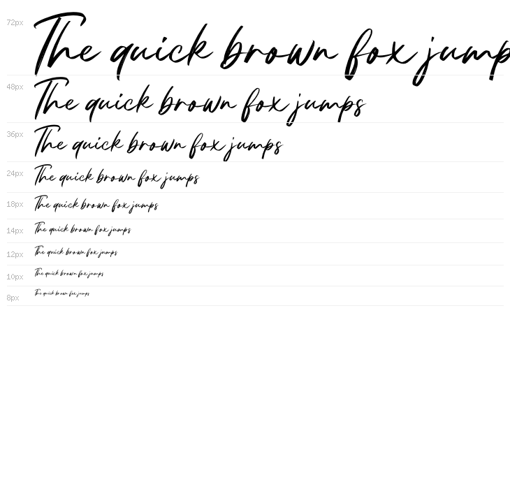 Bentron Calligraphic PERSONAL Regular Waterfall