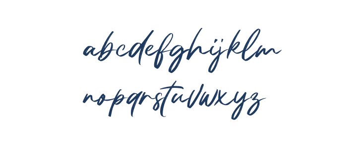 Bentron Calligraphic PERSONAL Regular Lowercase