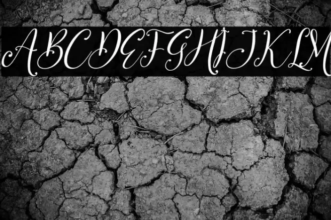 Benttaria Delissha Italic Font examples