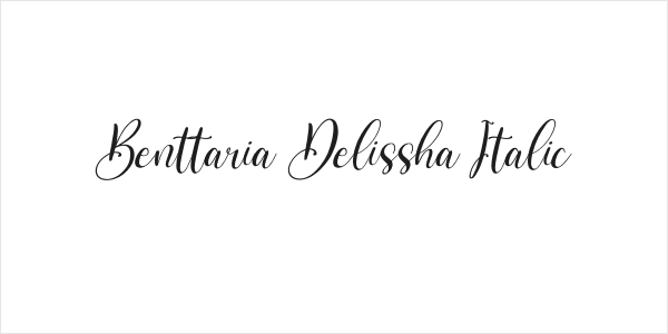 Benttaria Delissha Italic Logo