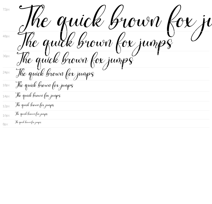 Benttaria Delissha Italic Waterfall