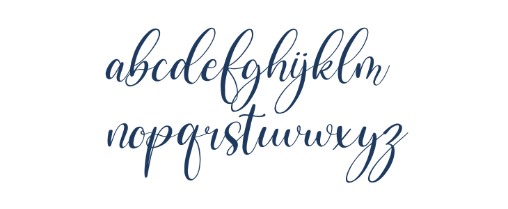 Benttaria Delissha Italic Lowercase
