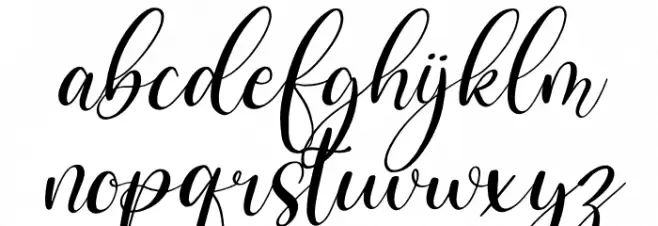 Benttaria Delissha Italic خط أحرف صغيرة