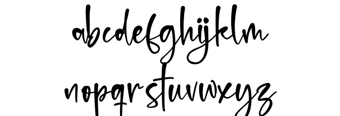 Benttoinas Font LOWERCASE