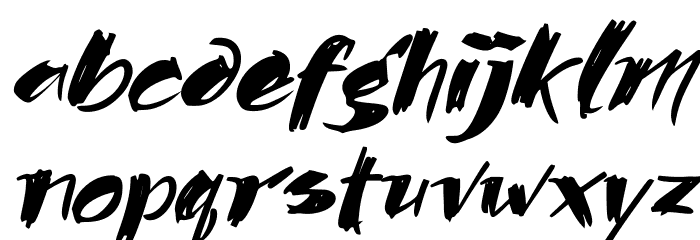 Benua Asia Font LOWERCASE