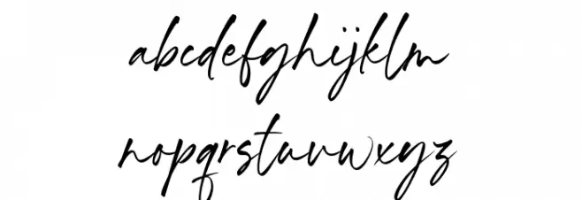 Benyamin Signature خط أحرف صغيرة