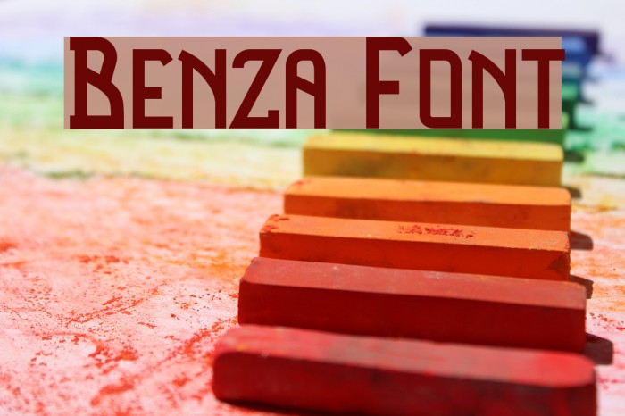 Benza Font examples
