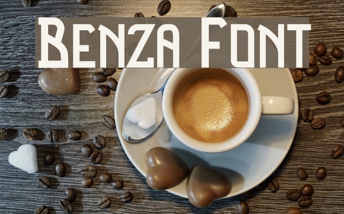 Benza Font examples
