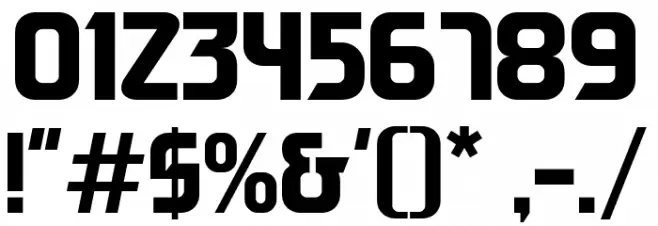 Benzo Font OTHER CHARS