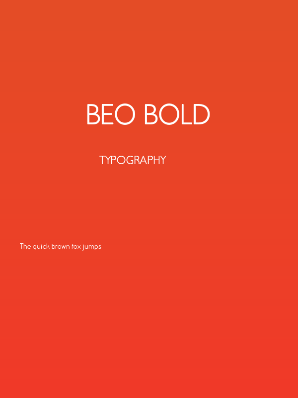 Beo Bold Poster