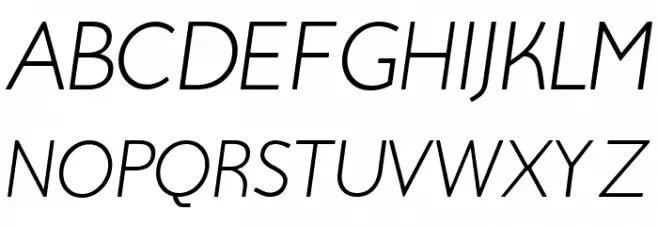 Beo Italic 字体 大写