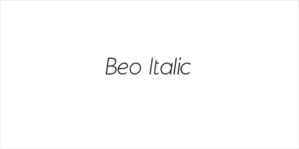 Beo Italic Logo