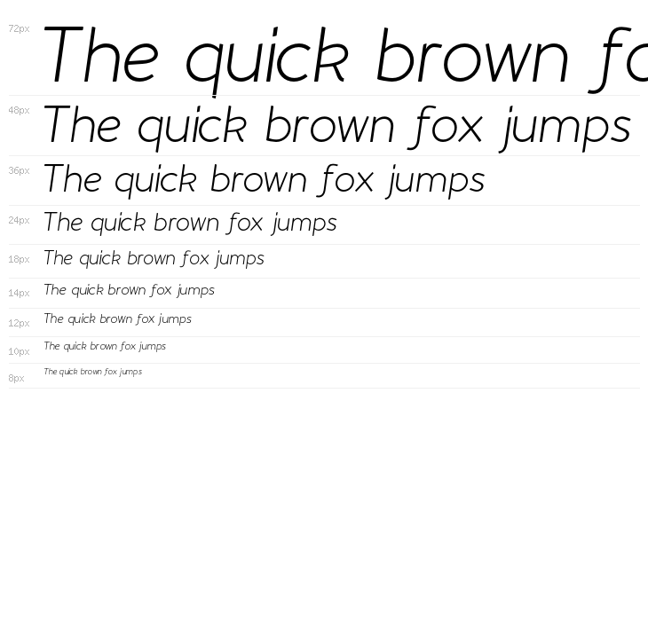 Beo Italic Waterfall