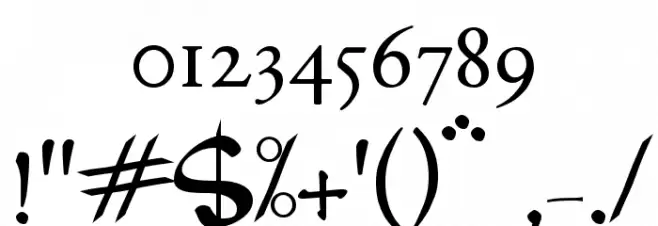 Beowulf Modern フォント その他の文字