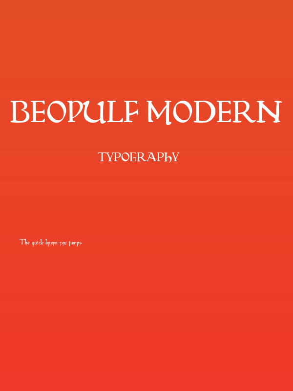 Beowulf Modern Poster