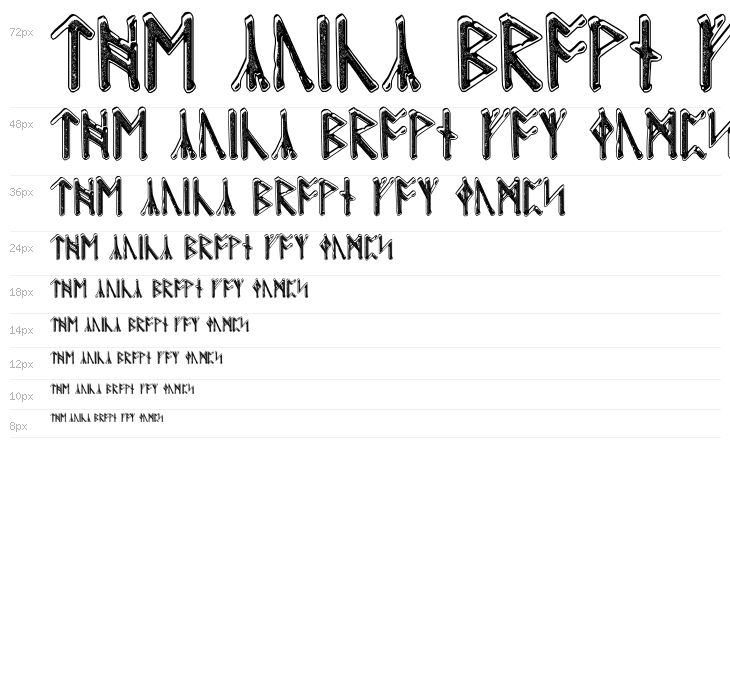 Beowulf Runic Waterfall