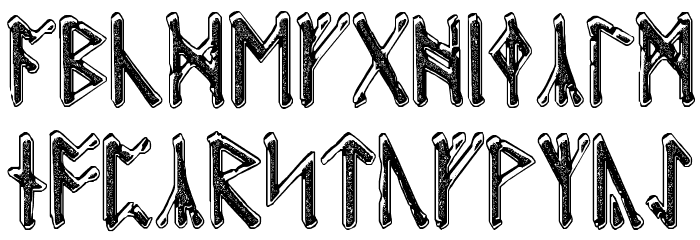 Beowulf Runic Font LOWERCASE