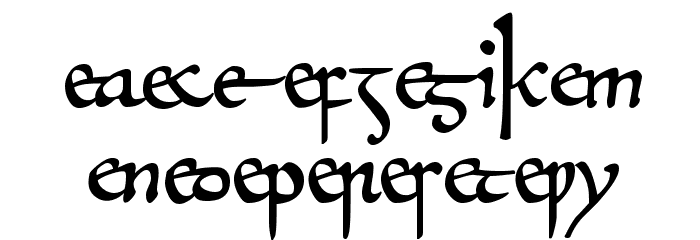 Beowulf1Alt Font LOWERCASE