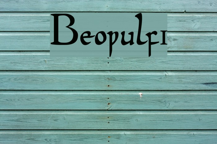 Beowulf1 Font examples