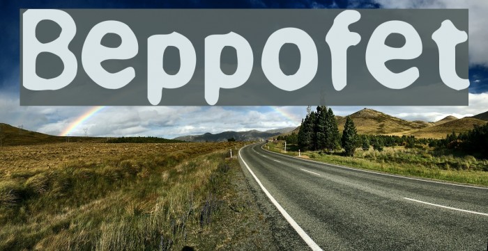 Beppofet Font examples