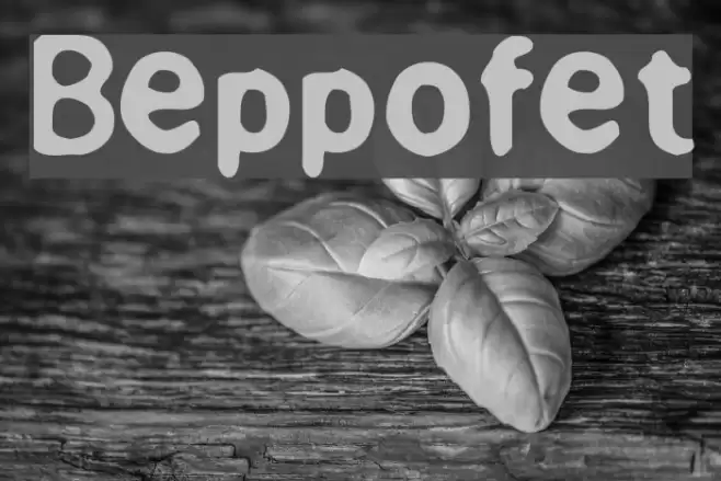 Beppofet خط examples