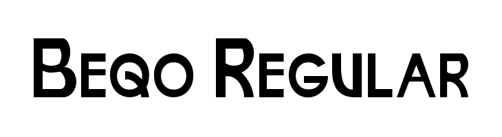 Beqo Regular  font caratteri gratis