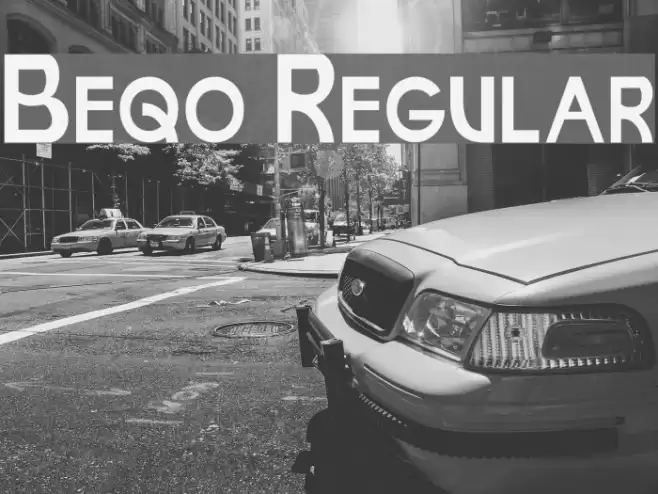 Beqo Regular Font examples