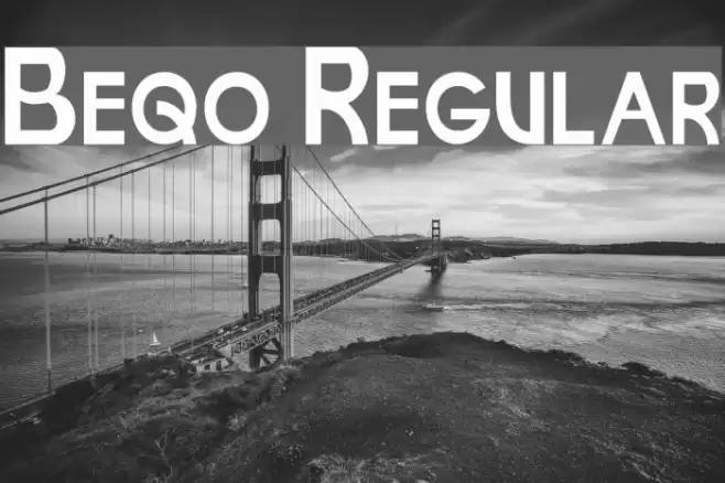 Beqo Regular Font examples