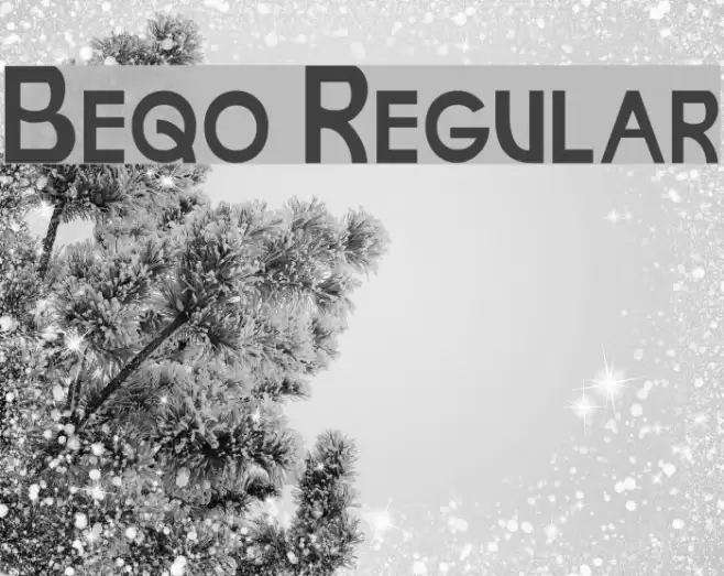 Beqo Regular Font examples