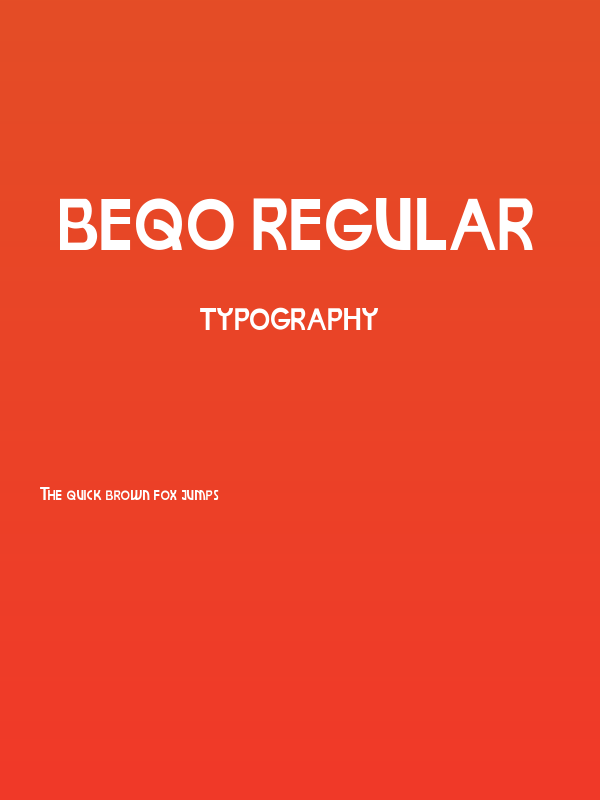 Beqo Regular Poster