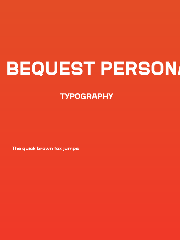 Bequest Personal Poster